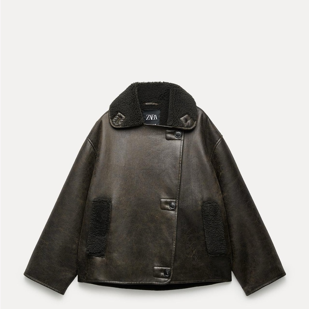 Zara Relaxed Double Faced Jacket ZW Collection - Small